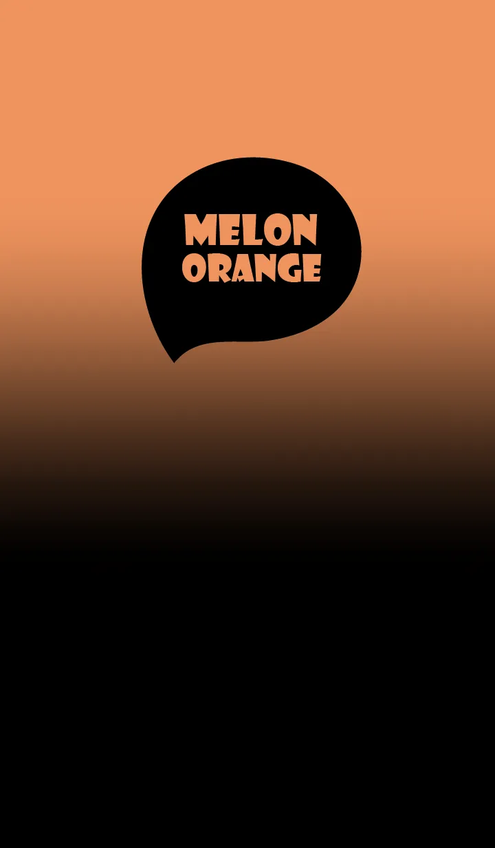 Black & Melon Orange Theme (JP)の着せ替えメイン画像