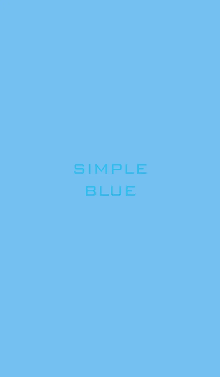 [LINE着せ替え] シンプルブルー 5の画像1