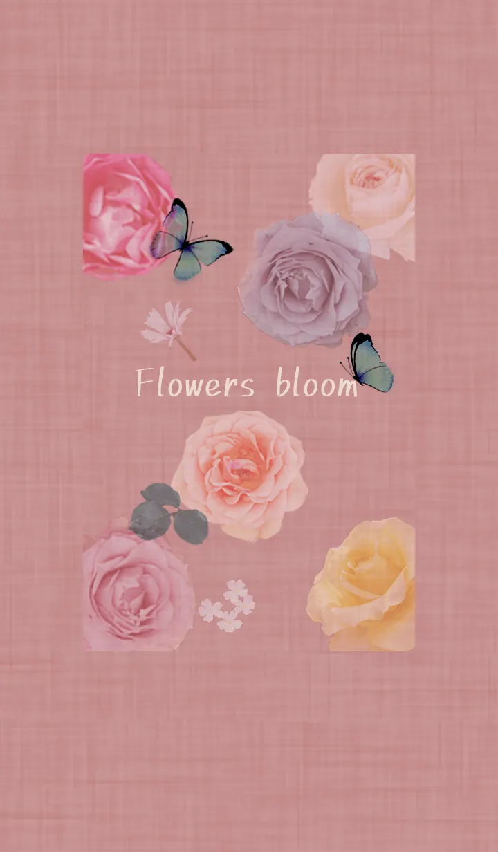 [LINE着せ替え] ～花が咲く♥ピンク01_1～の画像1