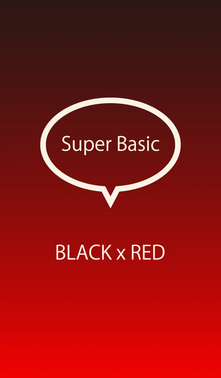 [LINE着せ替え] Super Basic Black x Redの画像1