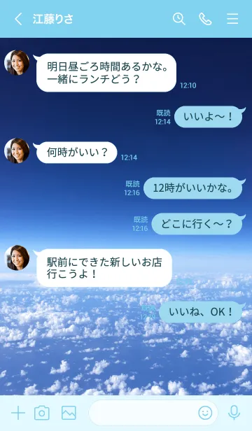 [LINE着せ替え] Air travel..4の画像4