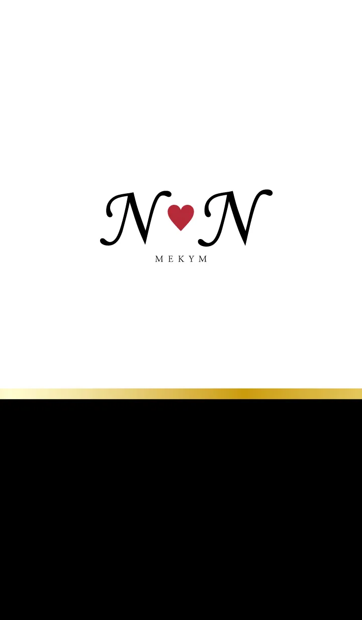 Love Initial N&N イニシャル 9のLINE着せ替え