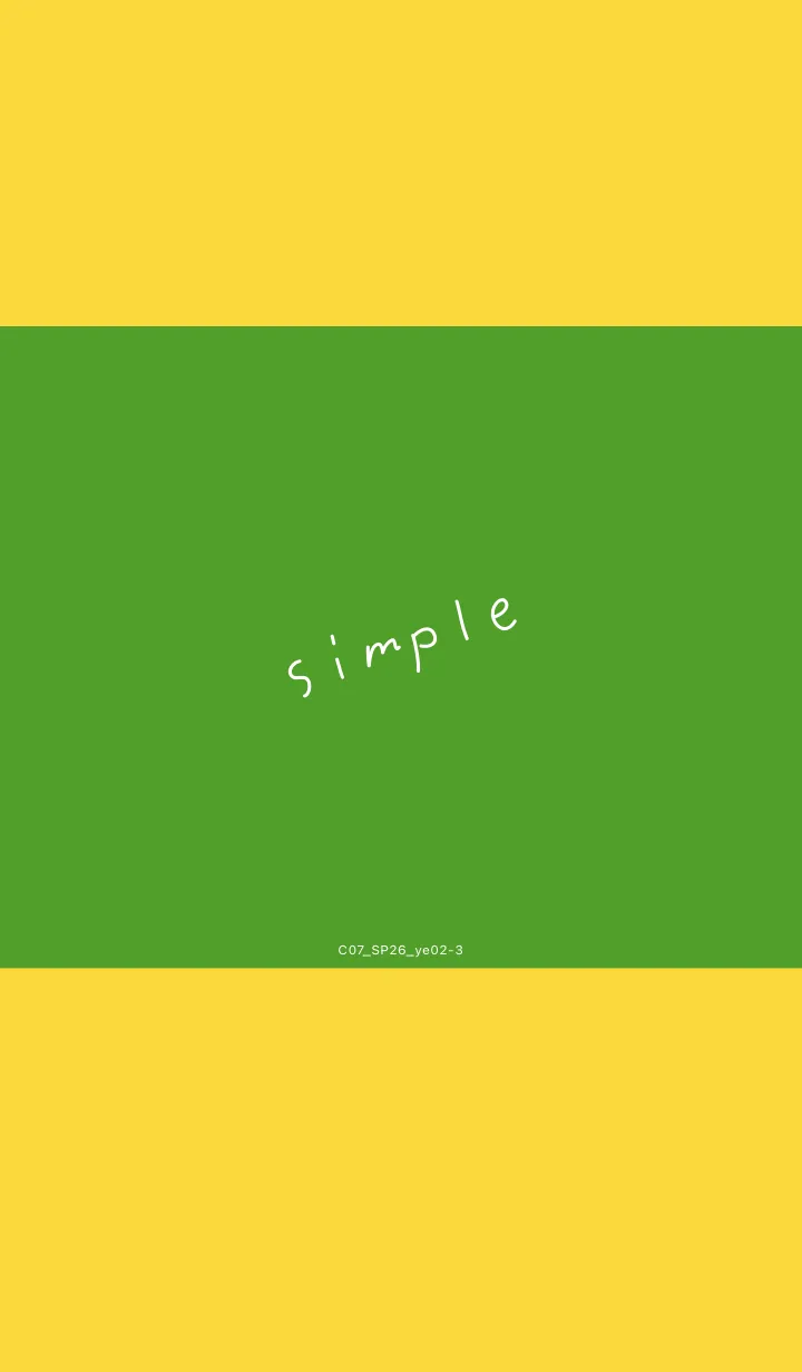 [LINE着せ替え] C07.26_イエロー2-3の画像1