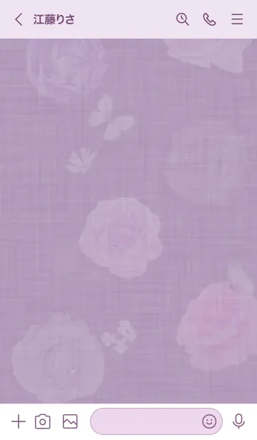 [LINE着せ替え] ～花が咲く♥パープル05_1～の画像3