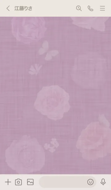 [LINE着せ替え] ～花が咲く♥ピンクパープル05_1～の画像3