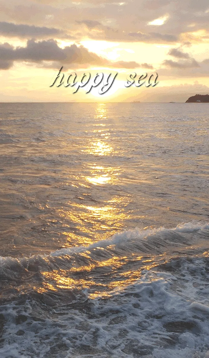 [LINE着せ替え] 運気上昇☆夕暮れ海の夕陽が幸運を引寄せるの画像1