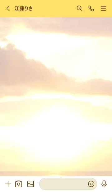 [LINE着せ替え] 運気上昇☆夕暮れ海の夕陽が幸運を引寄せるの画像3