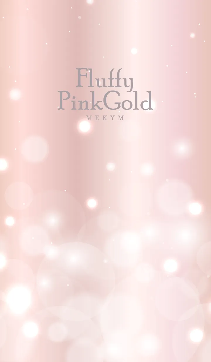 [LINE着せ替え] Fluffy Pink Gold-MEKYM 13の画像1