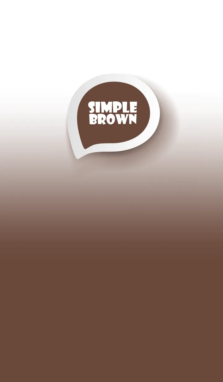 [LINE着せ替え] Brown on White Theme (JP)の画像1