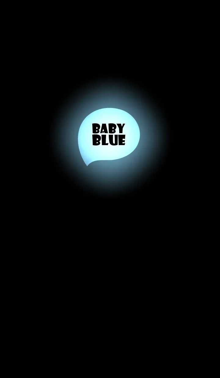 [LINE着せ替え] Baby Blue  In Black (JP)の画像1