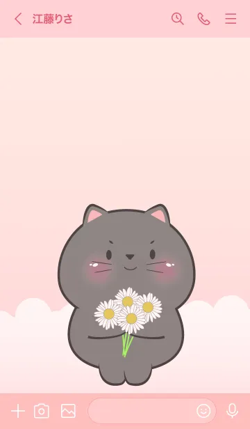 [LINE着せ替え] Little Prety Black Cat Theme 2 (JP)の画像3