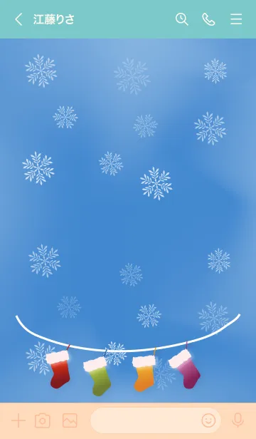 [LINE着せ替え] SIMPLE SNOW...3の画像3