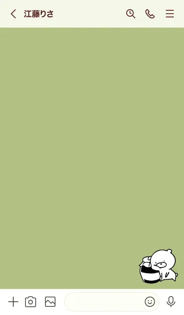 [LINE着せ替え] 黄緑 : モノクロのぽんこつ2の画像3