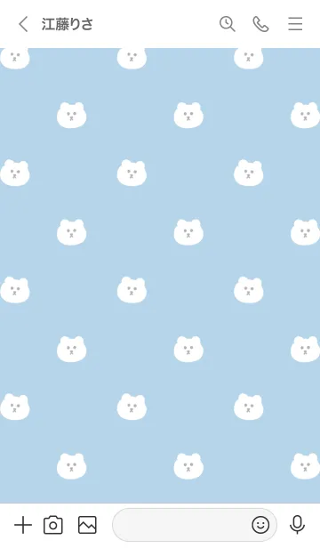[LINE着せ替え] 韓国風♥️くすみ白クマの画像3