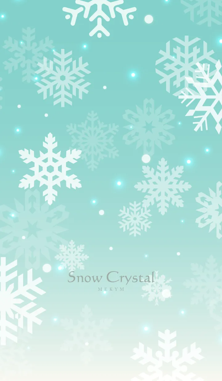 [LINE着せ替え] Snow Crystal-EMERALD GREEN 2の画像1