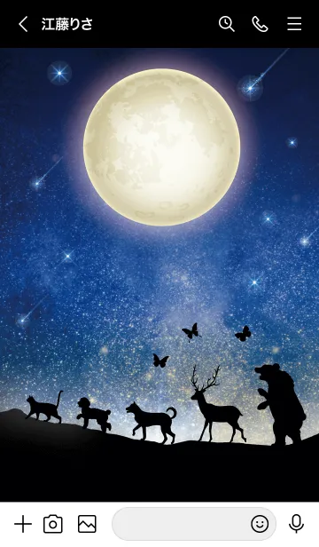 [LINE着せ替え] 星空の動物たち★の画像3