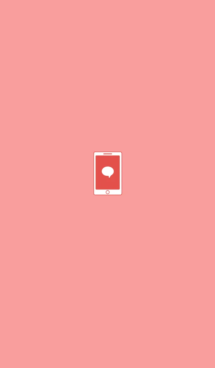 [LINE着せ替え] SIMPLE SMARTPHONE[RED01]の画像1