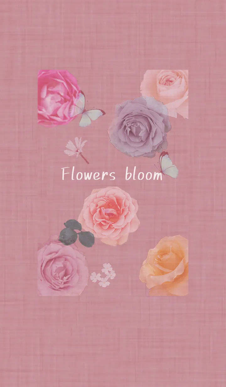 [LINE着せ替え] ～花が咲く♥ピンク17_1～の画像1