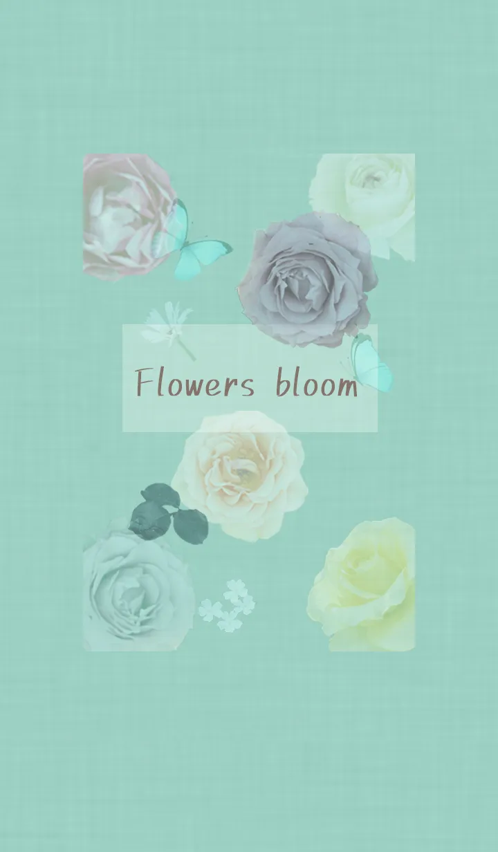 [LINE着せ替え] ～花が咲く♥グリーン20_1～の画像1