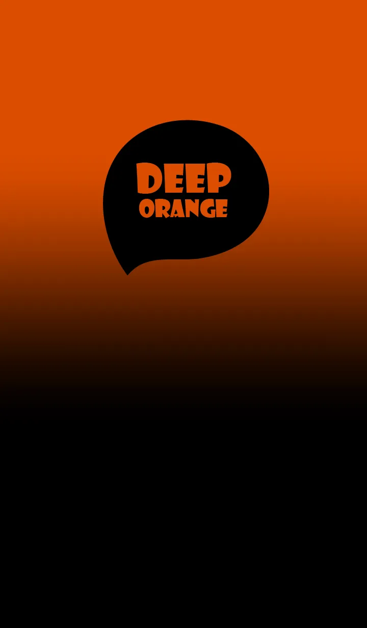 [LINE着せ替え] Black & Deep Orange  Theme (JP)の画像1