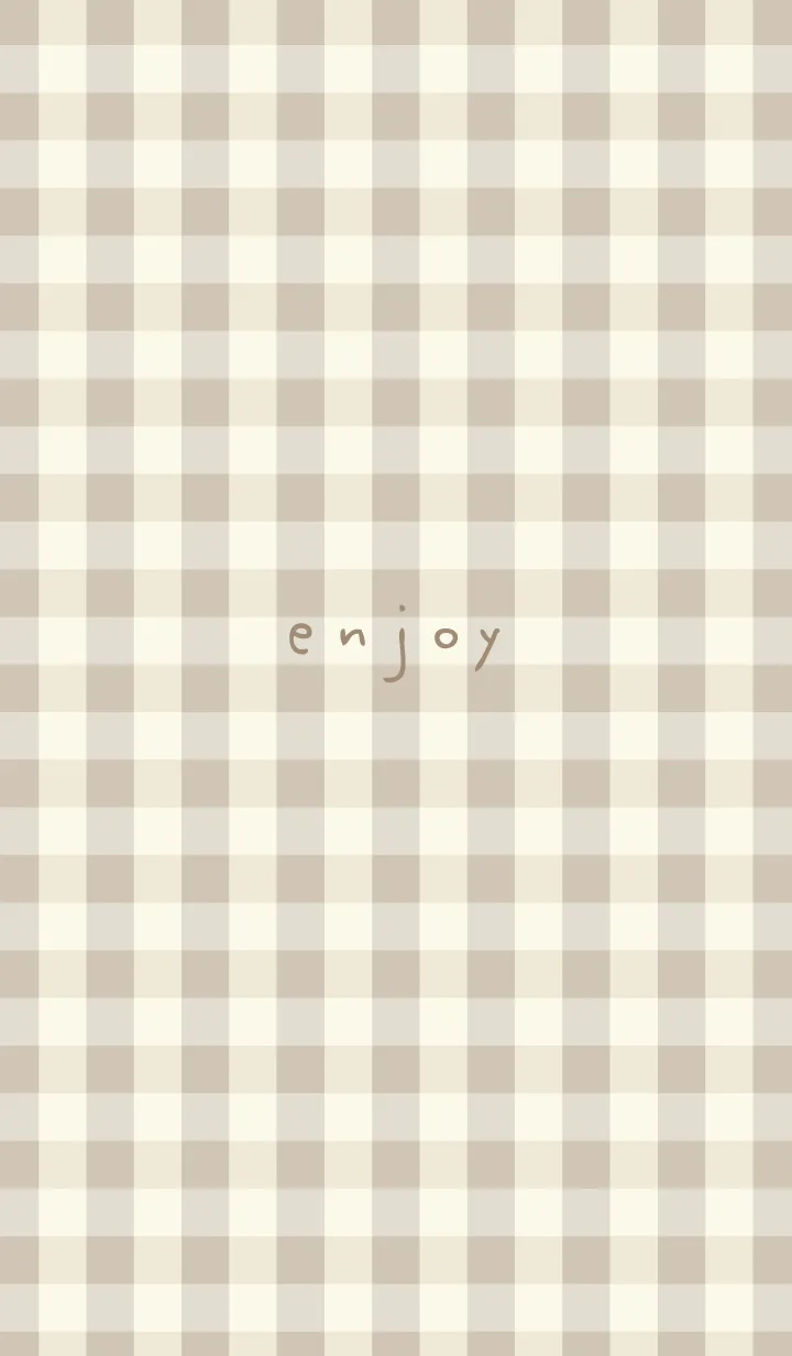 [LINE着せ替え] ギンガムチェック ブラウン2の画像1