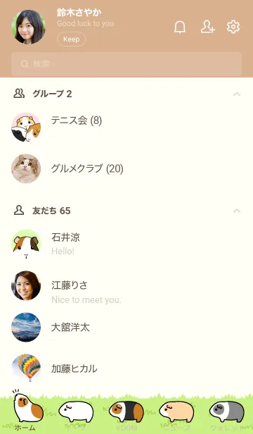 [LINE着せ替え] モルモットの着せかえの画像2