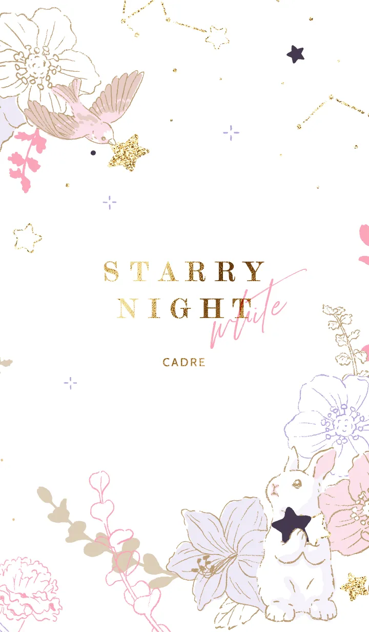 [LINE着せ替え] STARRY NIGHT - whiteの画像1