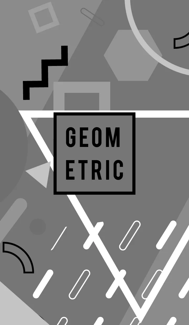 [LINE着せ替え] Geometric Rich Flat Empress Greyの画像1