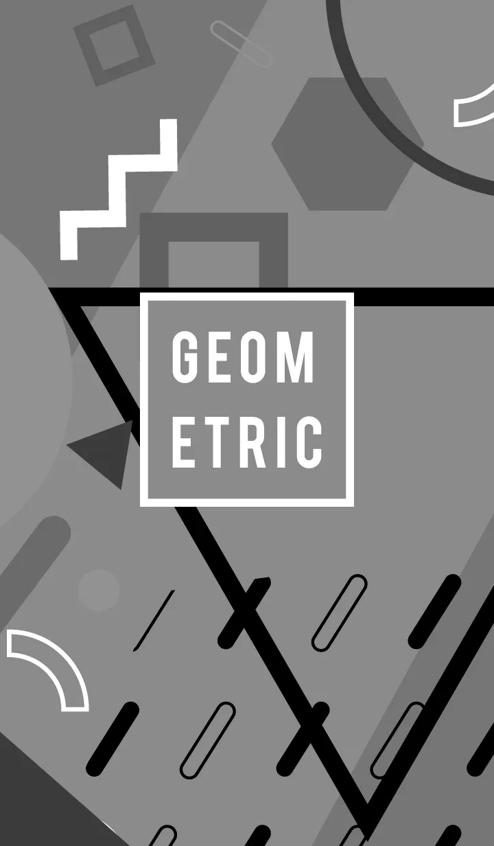 [LINE着せ替え] Geometric Rich Flat Empress Grey 2の画像1