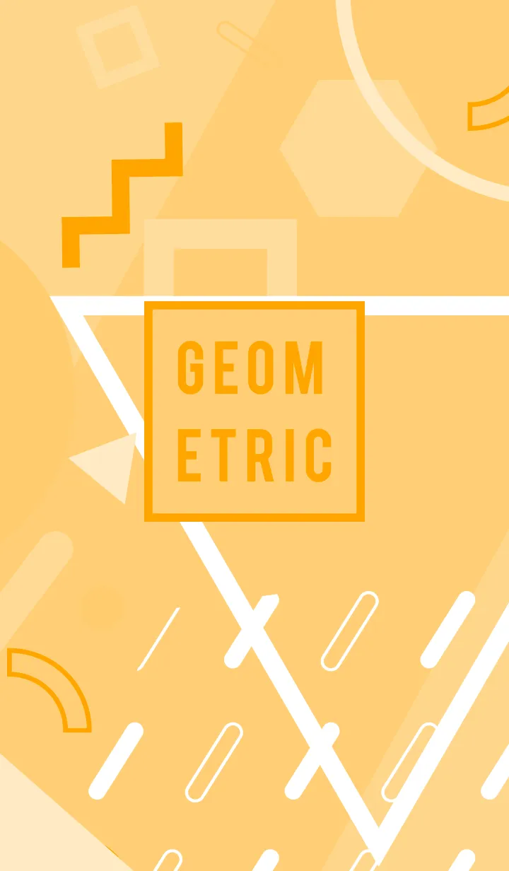 [LINE着せ替え] Geometric Rich Flat Grandis Yellowの画像1