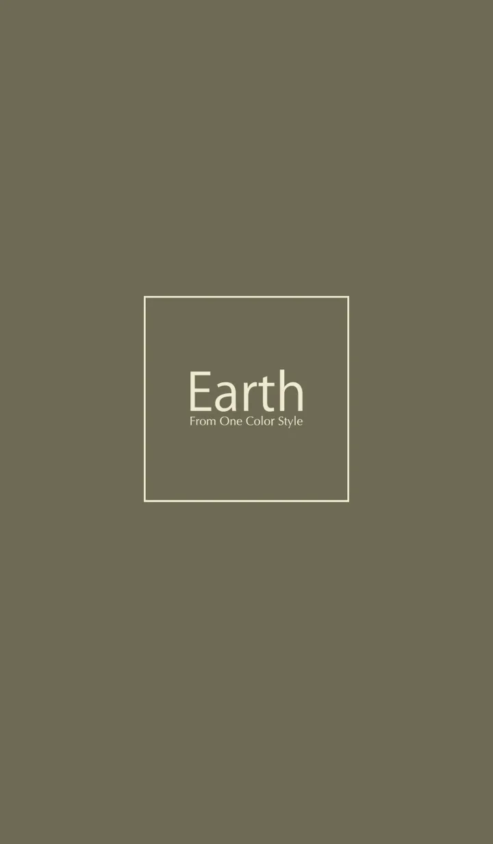 [LINE着せ替え] Earth／アースオリーブベージュの画像1