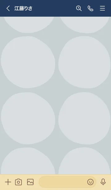 [LINE着せ替え] シンプル 丸大きめ23の画像3