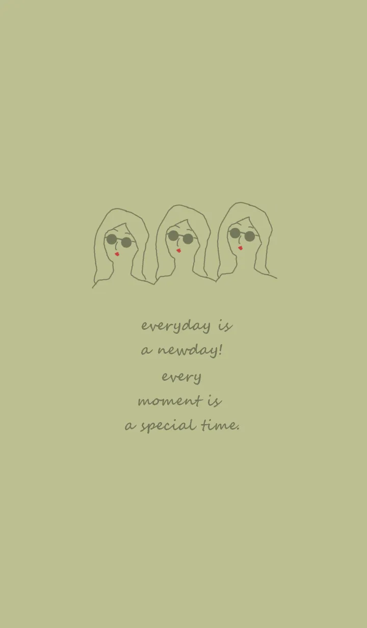 [LINE着せ替え] everyday is a newday (pistachio)の画像1