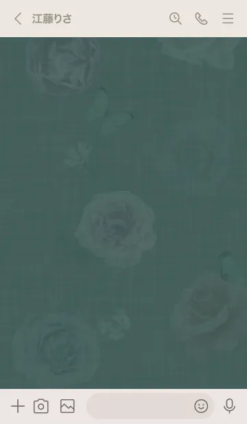 [LINE着せ替え] ～花が咲く♥ブルーグリーン36_1～の画像3