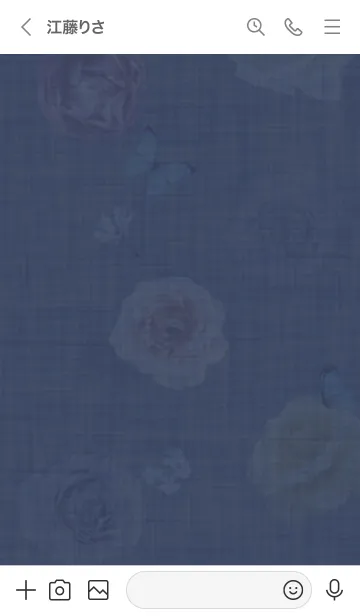 [LINE着せ替え] ～花が咲く♥パープル38_1～の画像3