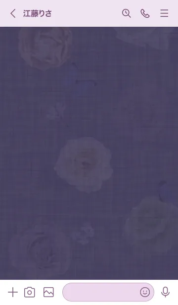 [LINE着せ替え] Flowers bloom Purple39_1の画像3