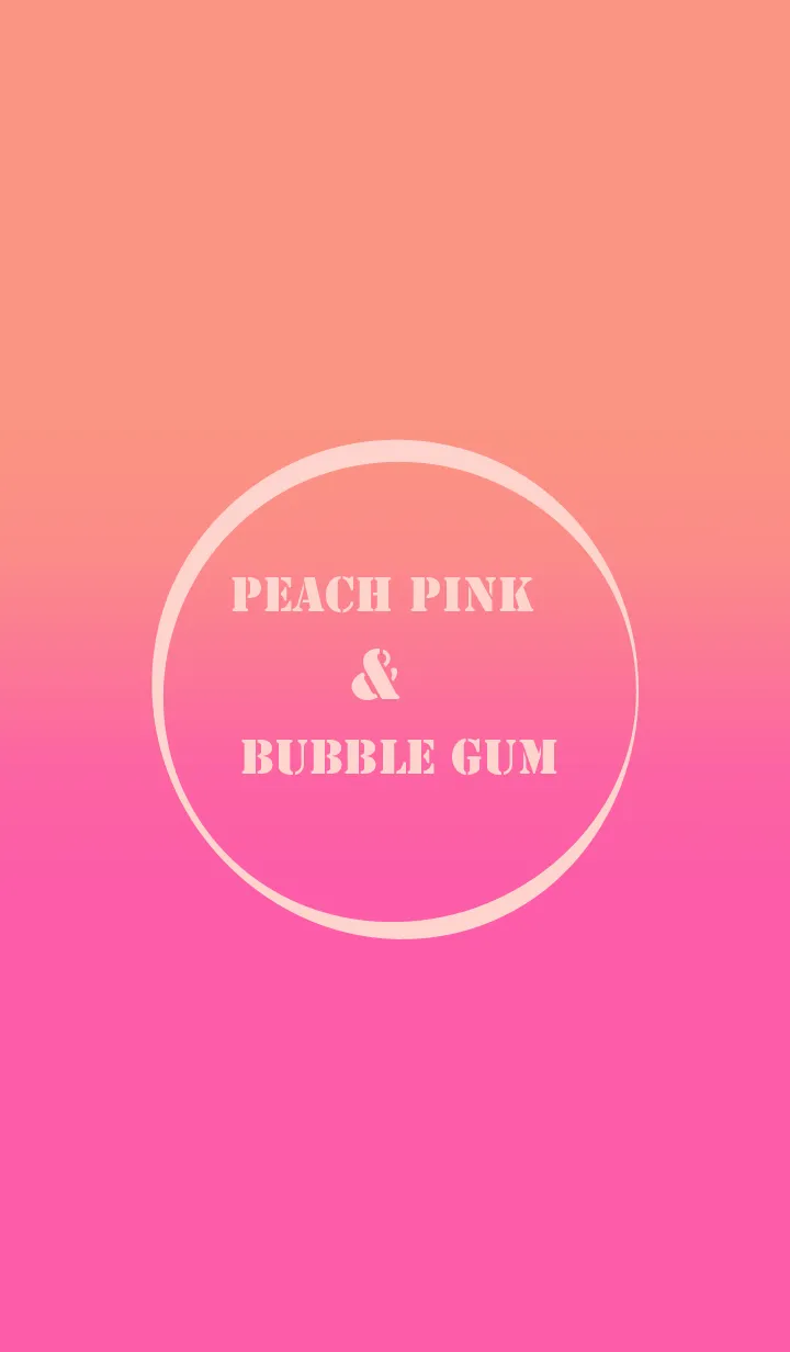 [LINE着せ替え] bbubble gum & Peach Pink Theme (JP)の画像1