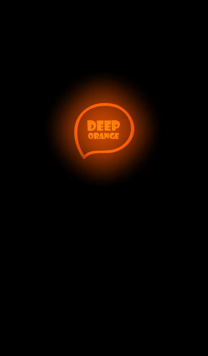 [LINE着せ替え] Deep Orange Neon Theme (JP)の画像1