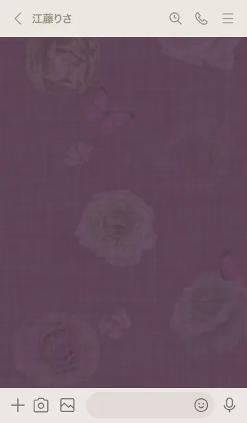 [LINE着せ替え] ～花が咲く♥ピンクパープル41_1～の画像3