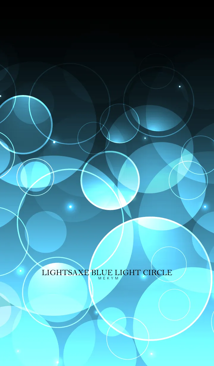 [LINE着せ替え] LIGHTSAXE BLUE LIGHT CIRCLEの画像1