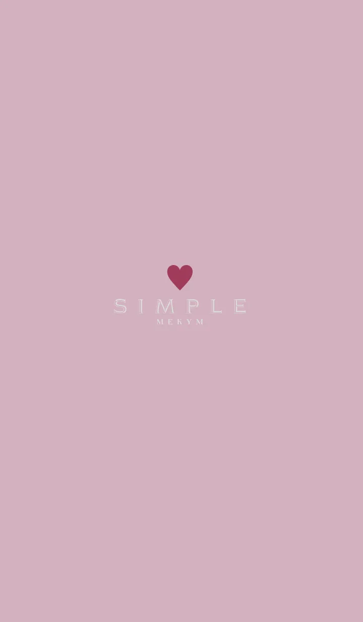 [LINE着せ替え] DUSKY PINK.SIMPLE -HEART- 36の画像1