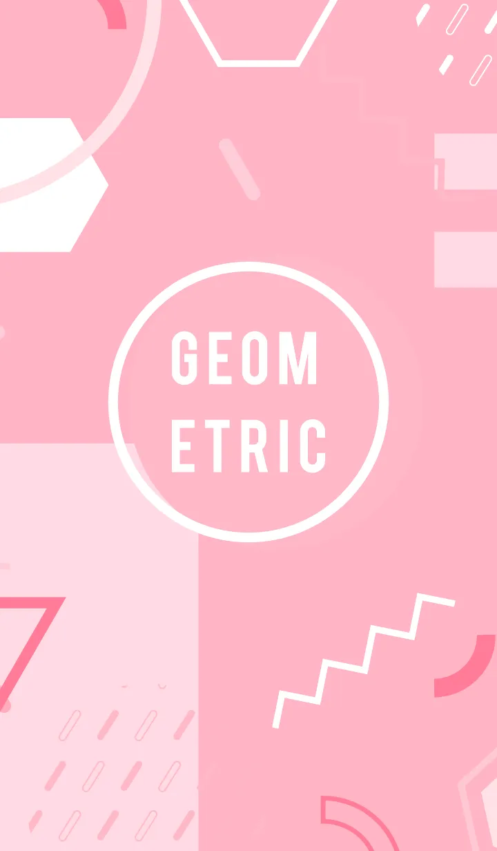 [LINE着せ替え] Geometric Rich Flat Light Pinkの画像1