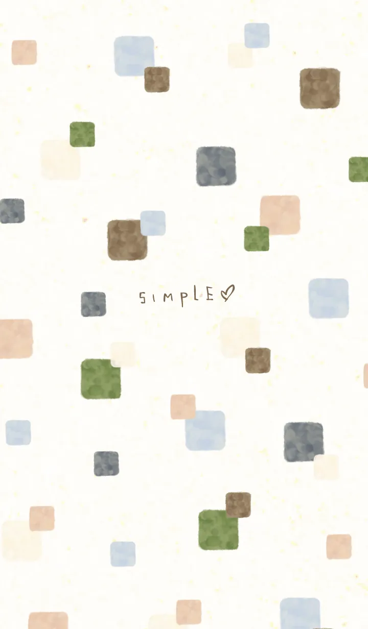 [LINE着せ替え] 水彩 大人カラー 四角12の画像1