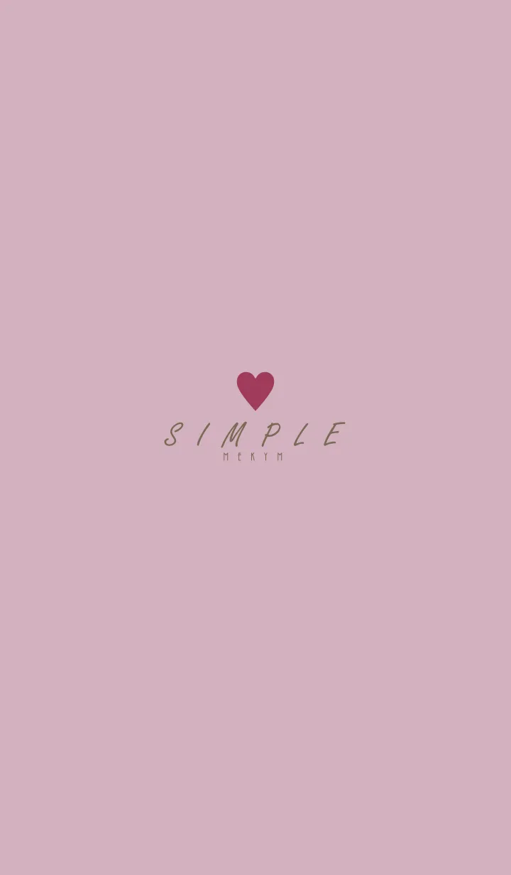 [LINE着せ替え] DUSKY PINK BROWN.SIMPLE -HEART- 36の画像1