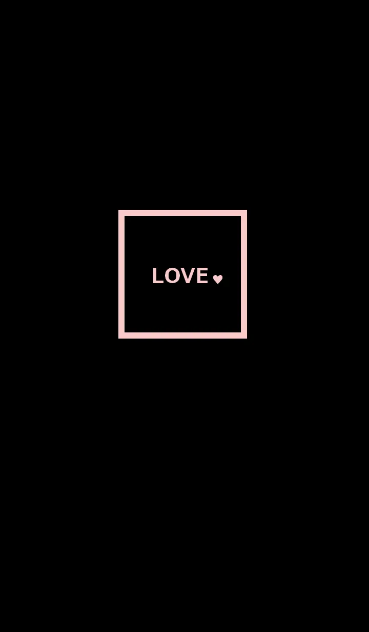 [LINE着せ替え] SIMPLE_LOVE #black pinkの画像1