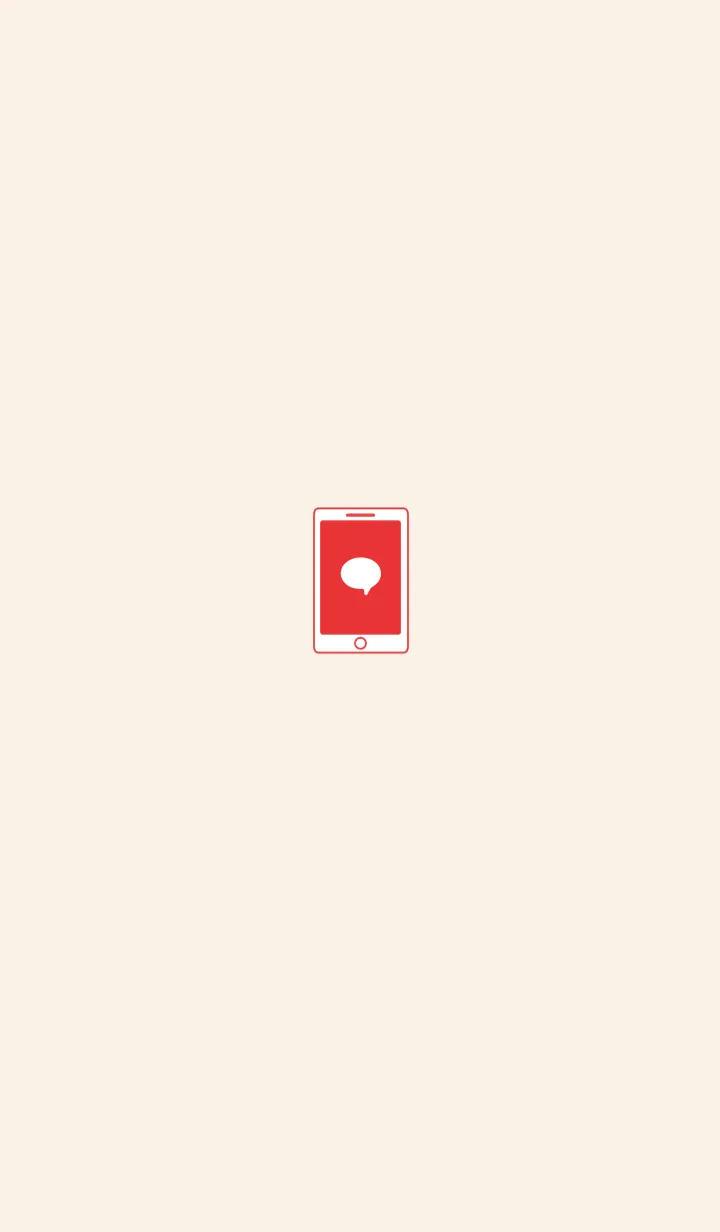 [LINE着せ替え] SIMPLE SMARTPHONE[RED04]の画像1