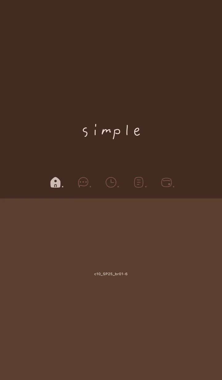 [LINE着せ替え] c10.25.ブラウン1-6の画像1