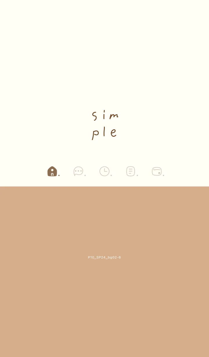 [LINE着せ替え] P10.24.ベージュ2-6の画像1