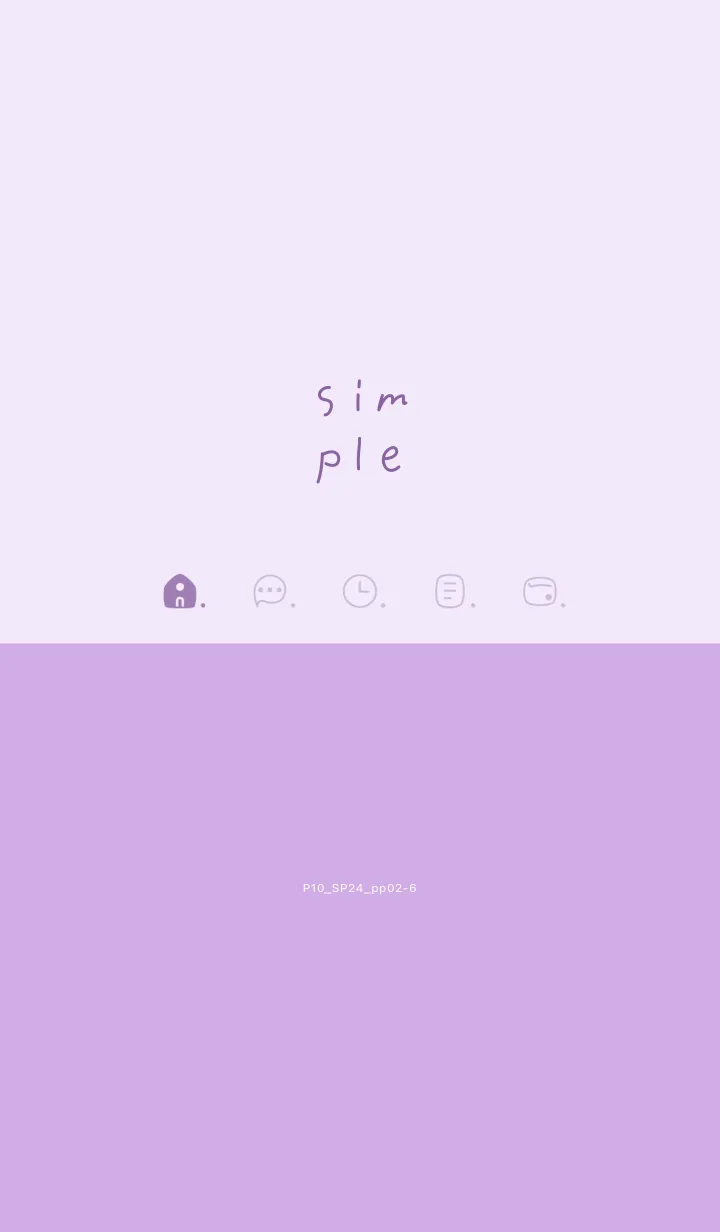[LINE着せ替え] P10.24.パープル2-6の画像1