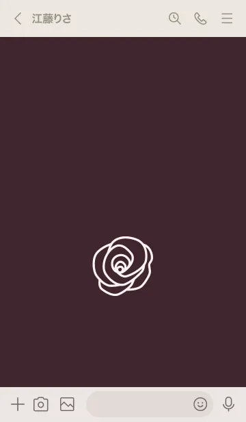 [LINE着せ替え] シンプル ローズ 71の画像3